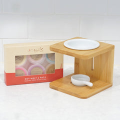 Bamboo Timber Burner + 6 Melts Pack