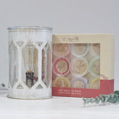 Coastal Glow Glass - Electric Wax Melt Burner + 12 Melts Pack