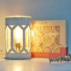 Coastal Glow Glass - Electric Wax Melt Burner + 12 Melts Pack