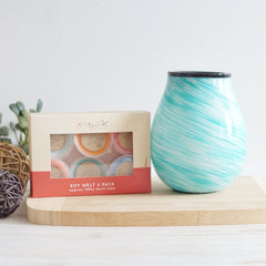 Glass Beachside - Electric Wax Melt Burner + 6 Melts Pack