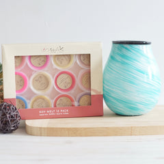 Glass Beachside - Electric Wax Melt Burner + 12 Melts Pack