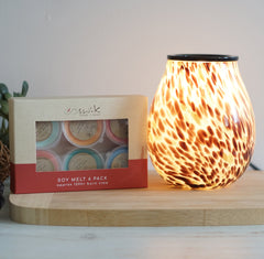 Glass Dalmatian - Electric Wax Melt Burner + 6 Melts Pack