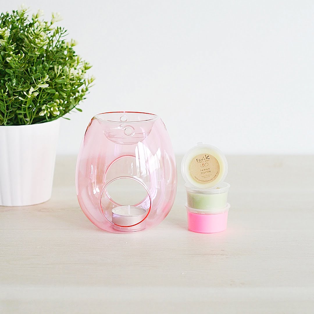 Stunning Glass Tealight Wax Melt Burner 3 Melts