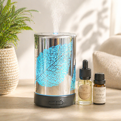 Ultrasonic Diffuser ~ Silver Leaf