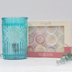 Parisian Glass - Electric Wax Melt Burner + 12 Melts Pack