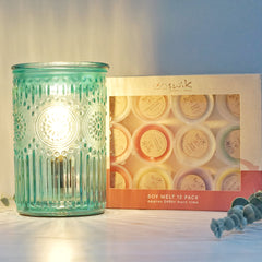 Parisian Glass - Electric Wax Melt Burner + 12 Melts Pack