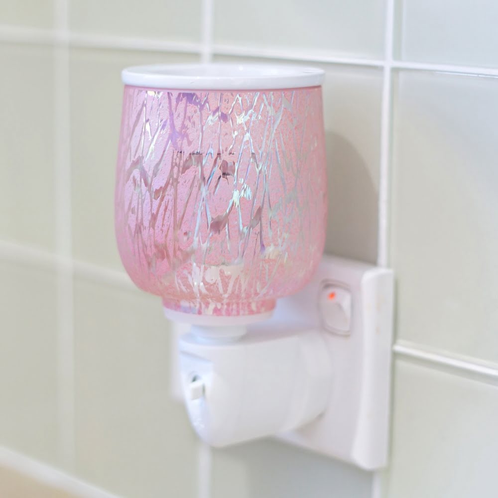 Pink Crackle Glass - Plugin Electric Wax Melt Burner