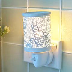 Butterfly White - Plugin Electric Wax Melt Burner + 6 Melts Pack
