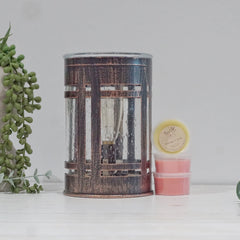 Rustic Glow Glass - Electric Wax Melt Burner + 3 Melts Pack