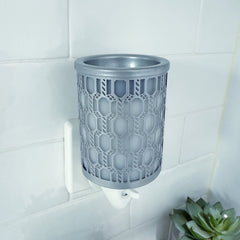 Silver Geo - Plugin Electric Wax Melt Burner