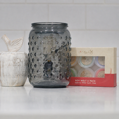 Smokey Glass - Electric Wax Melt Burner + 6 Melts Pack