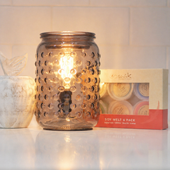 Smokey Glass - Electric Wax Melt Burner + 6 Melts Pack