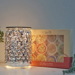 Sparkle Glass - Electric Wax Melt Burner + 12 Melts Pack