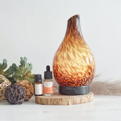 Ultrasonic Diffuser ~ Glass Leopard Print