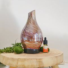 Ultrasonic Diffuser ~ Glass Pink/Gold