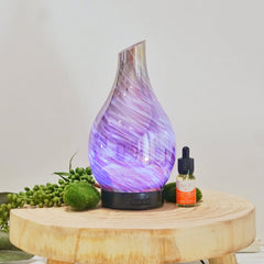 Ultrasonic Diffuser ~ Glass Pink/Gold