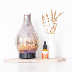 Ultrasonic Diffuser ~ Glass Pink/Gold