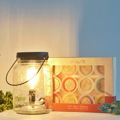 Vintage Mason Jar - Electric Wax Melt Burner + 12 Melts Pack