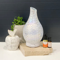 Ultrasonic Diffuser ~ Glass White Crackle